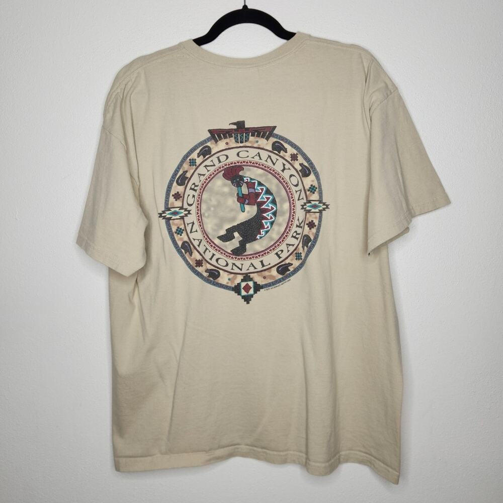 Vintage Grand Canyon Kokopelli Double Sided Nature Art Gildan XL Shirt